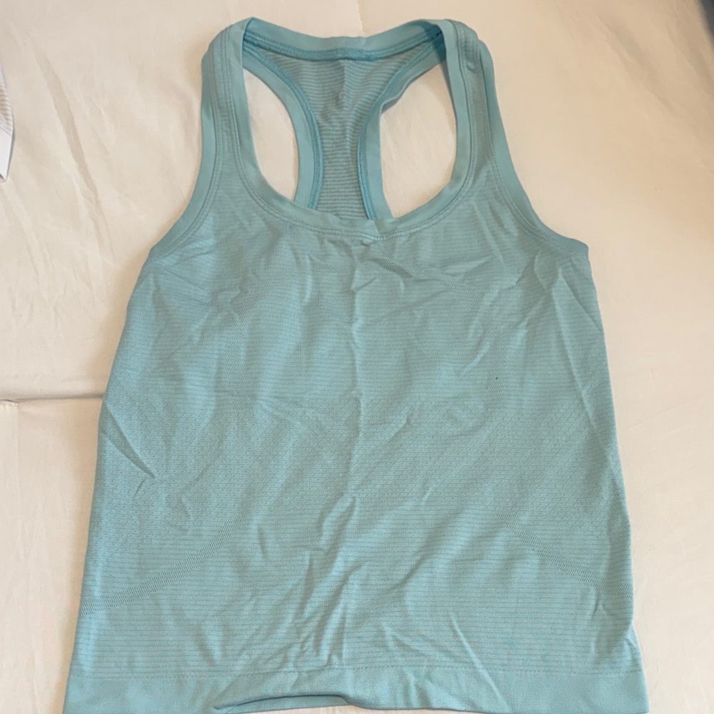 Light Blue Lululemon Racerback Tank Top